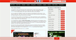 Desktop Screenshot of freecasinogames.net